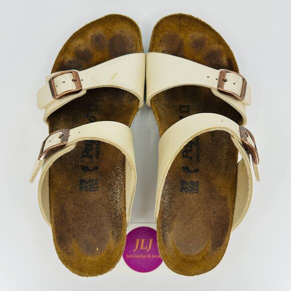 Papillio Birkenstock Women's Dorothy Pearl Birko Flor Wedges Size 37 EU/ 6 US - Picture 9 of 12